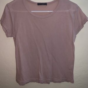 BRANDY MELVILLE blush cropped tee